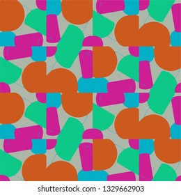 Abstract vector background. Colorful halftone illustration pattern