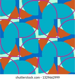 Abstract vector background. Colorful halftone illustration pattern