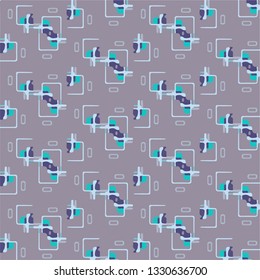 Abstract vector background. Colorful halftone illustration pattern