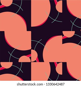 Abstract vector background. Colorful halftone illustration pattern