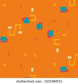 Abstract vector background. Colorful halftone illustration pattern