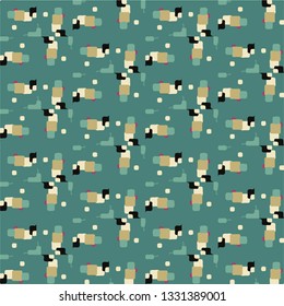 Abstract vector background. Colorful halftone illustration pattern