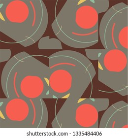 Abstract vector background. Colorful halftone illustration pattern