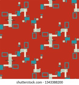 Abstract vector background. Colorful halftone illustration pattern