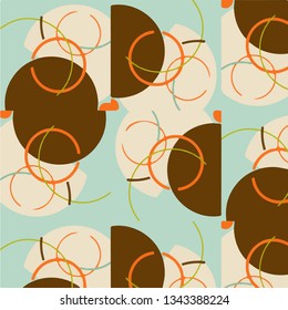 Abstract vector background. Colorful halftone illustration pattern