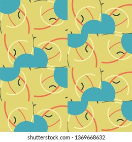 Abstract vector background. Colorful halftone illustration pattern