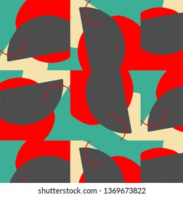 Abstract vector background. Colorful halftone illustration pattern