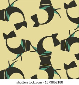 Abstract vector background. Colorful halftone illustration pattern