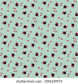 Abstract vector background. Colorful halftone illustration pattern