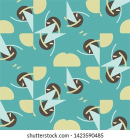 Abstract vector background. Colorful halftone illustration pattern