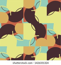 Abstract vector background. Colorful halftone illustration pattern