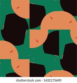 Abstract vector background. Colorful halftone illustration pattern