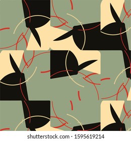 Abstract vector background. Colorful halftone illustration pattern