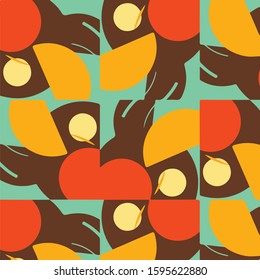 Abstract vector background. Colorful halftone illustration pattern
