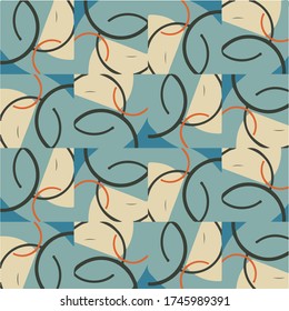 Abstract vector background. Colorful halftone illustration pattern