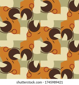 Abstract vector background. Colorful halftone illustration pattern