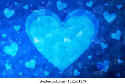 Abstract vector background. Colorful illustration in abstract style with gradient. Backdrop for your design, pattern.