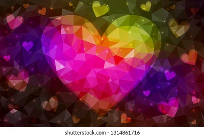 Abstract vector background. Colorful illustration in abstract style with gradient. Backdrop for your design, pattern.