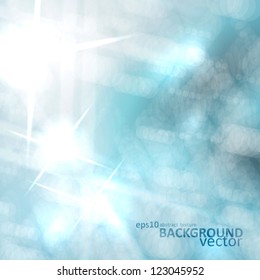 Abstract vector background, colorful lights elements - editable eps10.