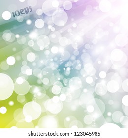 Abstract vector background, colorful lights elements - editable eps10.