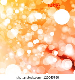 Abstract vector background, colorful lights elements - editable eps10.