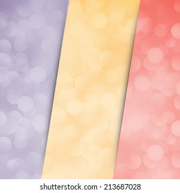 Abstract vector background, colorful lights elements. text box.