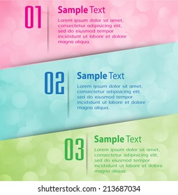Abstract vector background, colorful lights elements. text box.