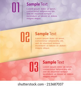 Abstract vector background, colorful lights elements. text box.