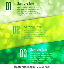 Abstract vector background, colorful lights elements. text box.