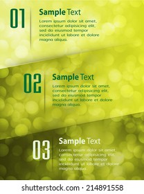 Abstract vector background, colorful lights elements. text box. Festive Christmas background. Elegant abstract background with bokeh defocused lights and stars 