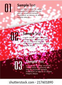 Abstract vector background, colorful lights elements. text box for website and computer graphic. 