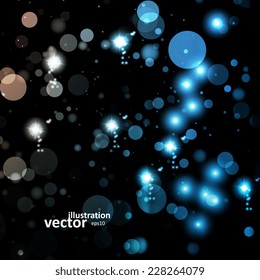 Abstract vector background, colorful lights elements eps10.