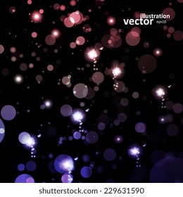 Abstract vector background, colorful lights elements eps10.
