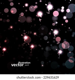 Abstract vector background, colorful lights elements eps10.