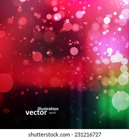 Abstract vector background, colorful lights elements eps10.