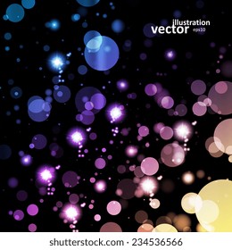 Abstract vector background, colorful lights elements eps10.