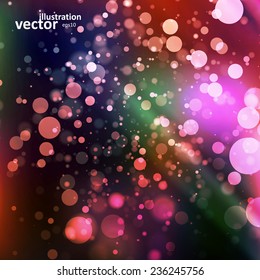 Abstract vector background, colorful lights elements eps10.