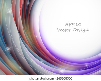 abstract vector background with colorful  lines. Eps10