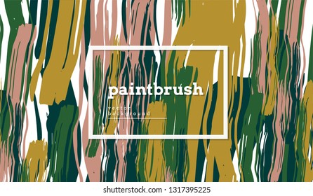 Abstract vector background with colorful overlapping brush strokes