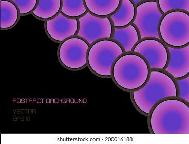 abstract vector background with colorful pastel bubbles and place for your text