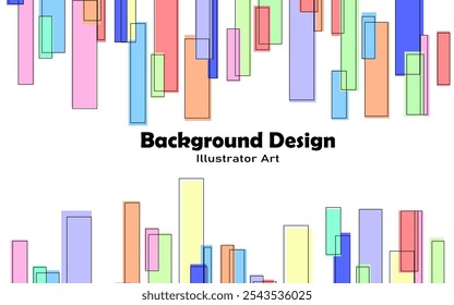 Vetor de fundo abstrato com listras coloridas arco-íris
