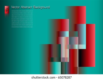 Abstract vector background, colorful rectangles design.