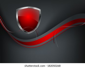 abstract vector background with colorful shield. Eps10 design