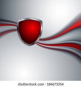 abstract vector background with colorful shield. Eps10 design