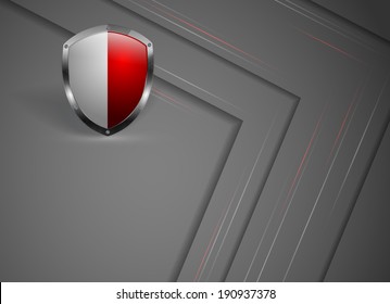 abstract vector background with colorful shield. Eps10 design