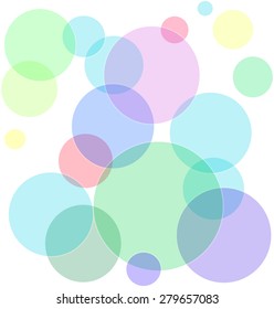 Abstract vector background - colorful soap bubbles. Backgrounds & textures shop.