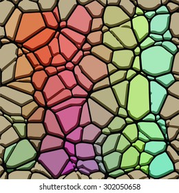 Abstract vector background of colorful stones.