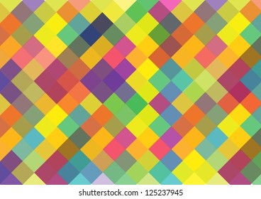 abstract vector background with colorful symmetrical shapes