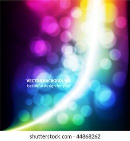Abstract Vector Background - Colorful Transparent Lights. eps10
