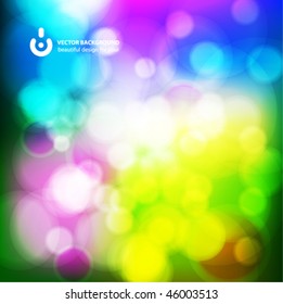 Fondo del vector abstracto - Luces transparentes coloridas. eps10